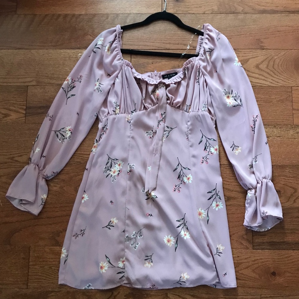 Pink Floral Dress.